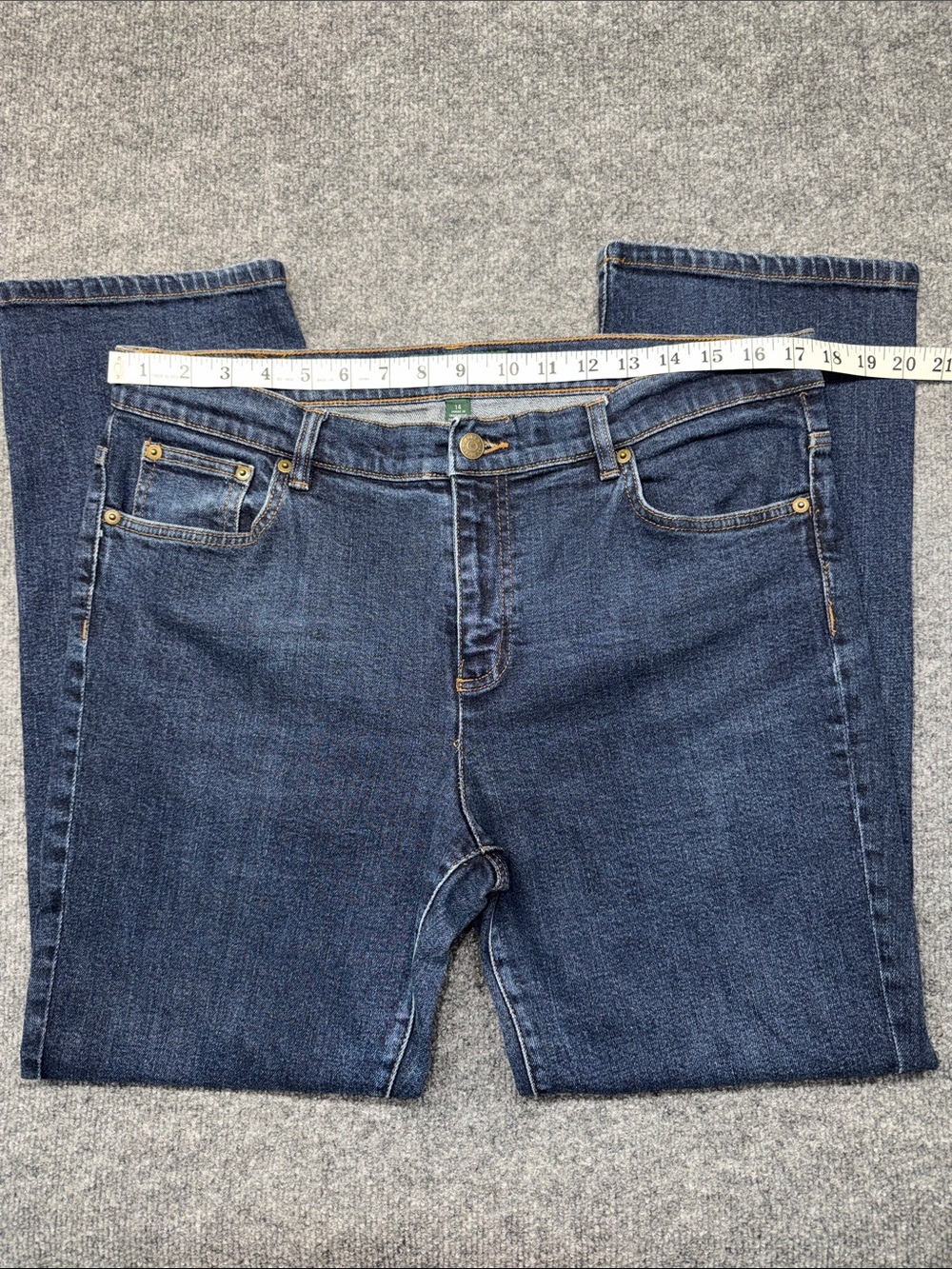 Ralph Lauren Straight-Leg Dark Wash Blue Jeans - Picture 6 of 9